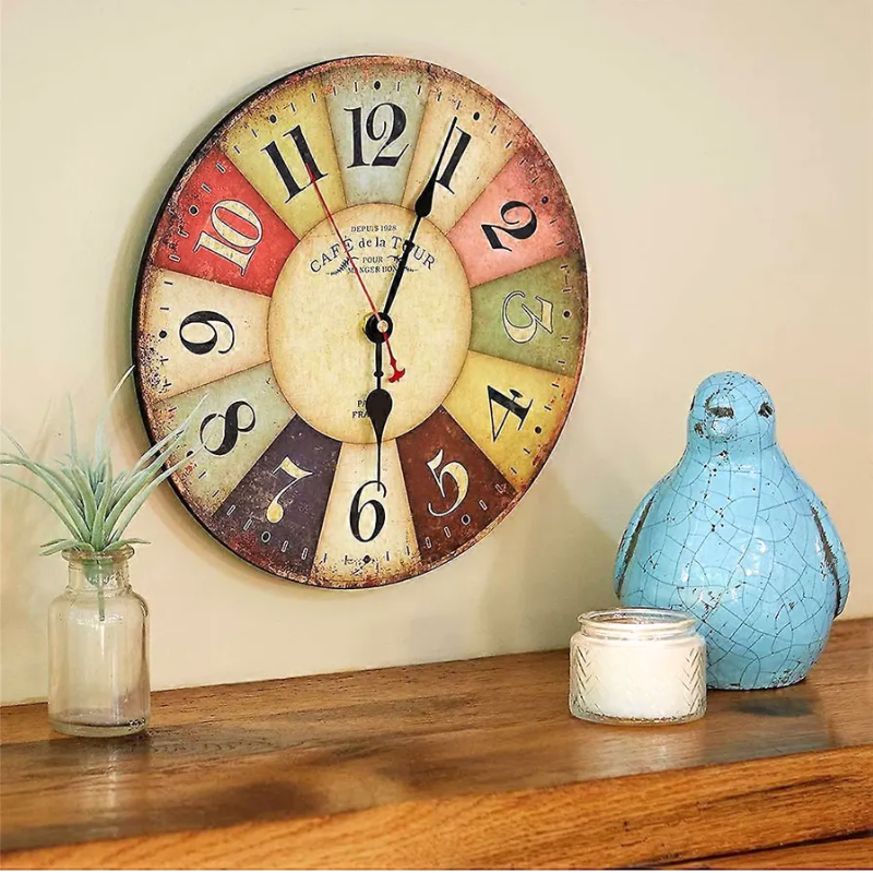 Horloge Murale Vintage | Design Rustique Campagne